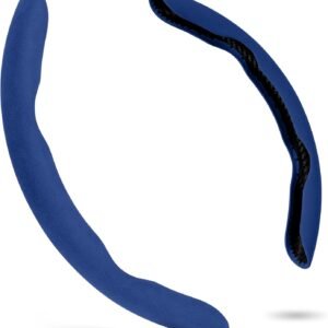 Steering Wheel Cover, Non- Slip Segmented Car Steering Wheel Cover, Steering Wheel Cover Men & Women, Universal 99% Car Wheel Cover Protector (Blue-Regular Style)