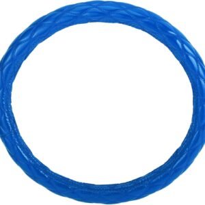 Universal Car Steering Wheel Cover Steering Wheel Protective Sleeve, for 47.5-48.9cm, Sweatproof, Faux Leather Rubber, Blue